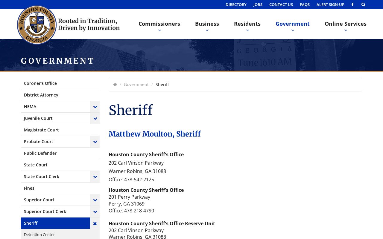 Houston County Sheriff's Office division directory